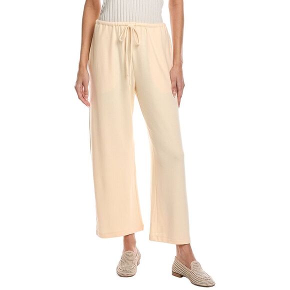 Leset Pants - Leset Womens  Lauren Crop Drawstring Pant, White